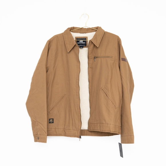 Skechers - Men's Sherpa-Lined Canvas Jacket - Picture 9 of 14
